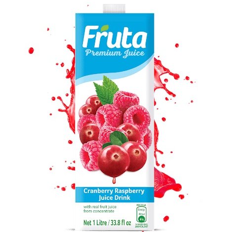 FRUTA Cranberry Raspberry 1L